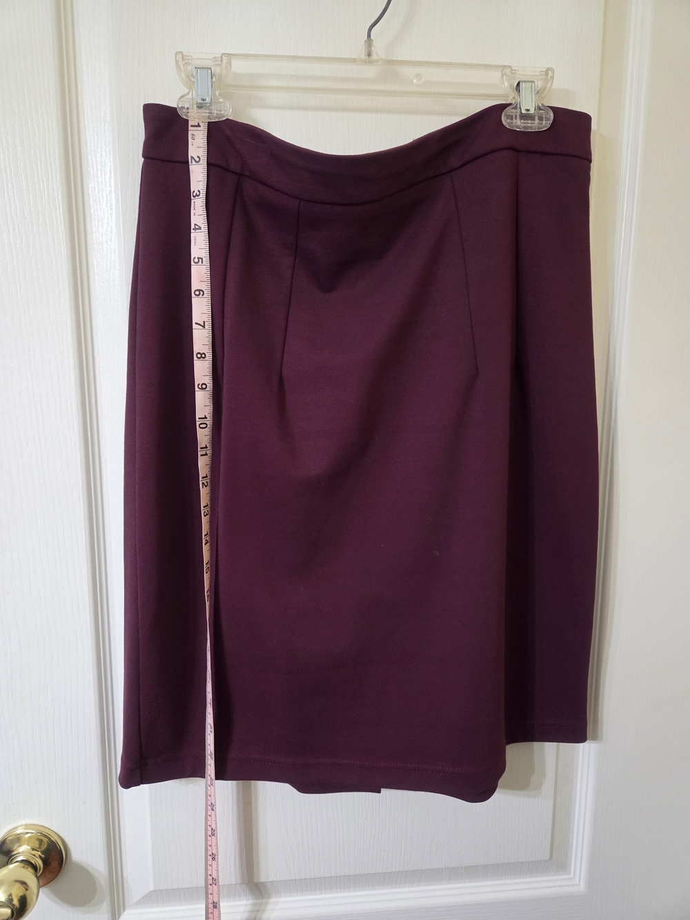 Women's Plum Pencil Skirt - Tailored Stretch Fit